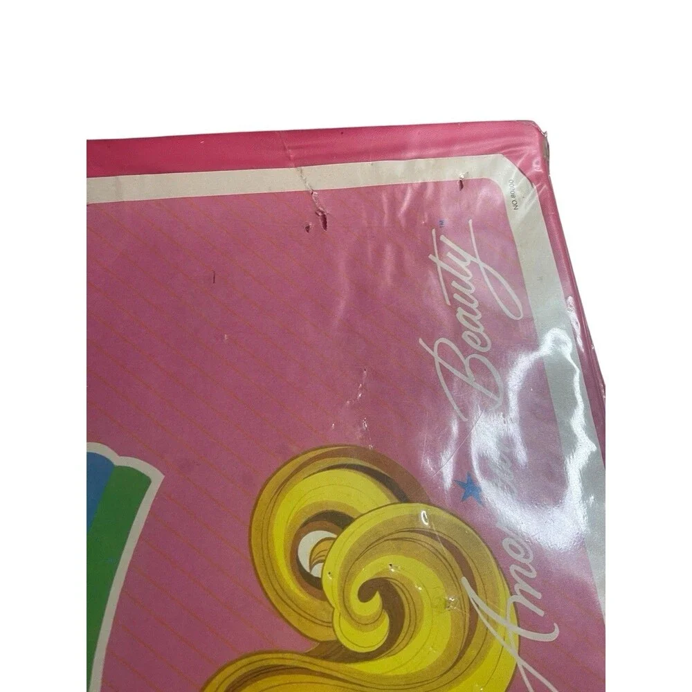 Vintage Barbie Doll Clothing Case American Beauty 1984 Pink Rainbow 80s